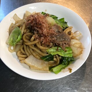 簡単ソース焼うどん